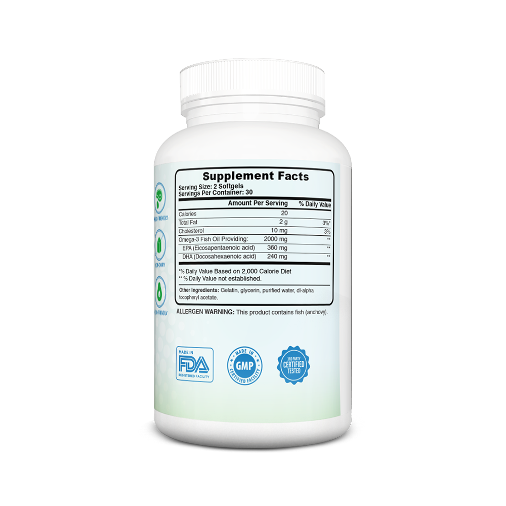 Fish Oil (400/300) 1000 MG, 1 serv. sz